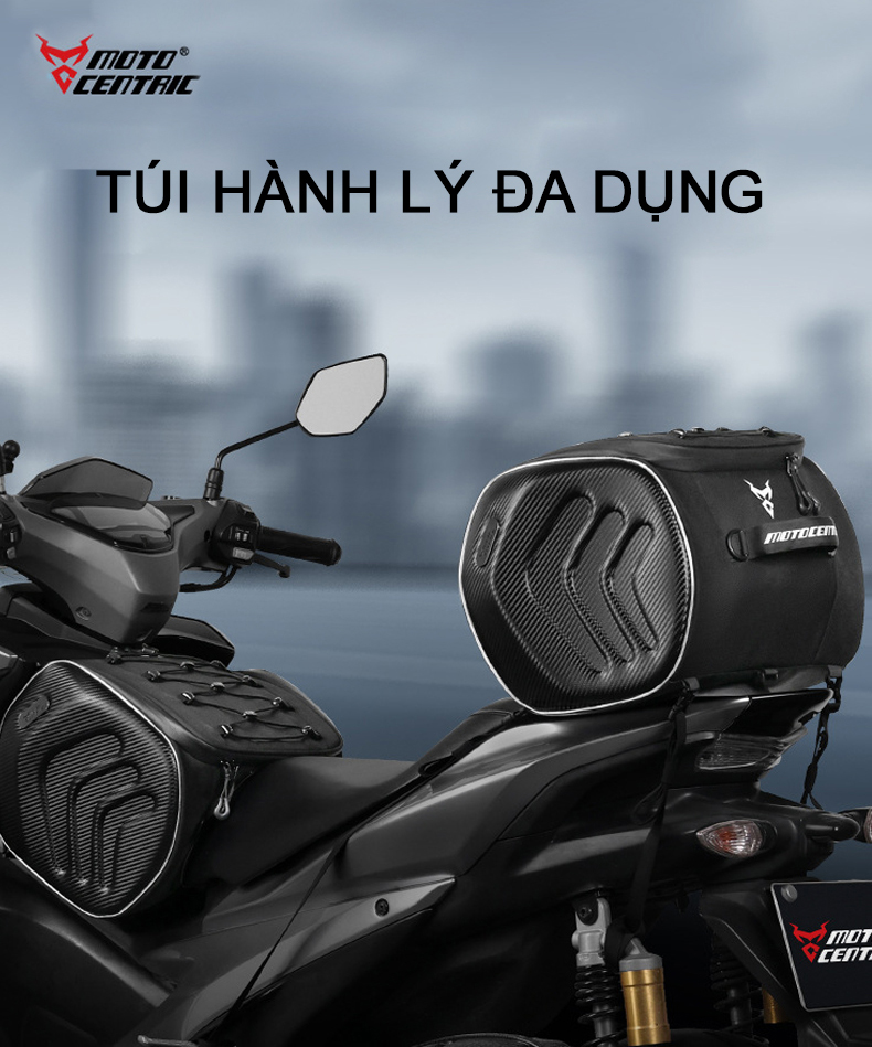 Túi buộc sau yên xe máy motocentric